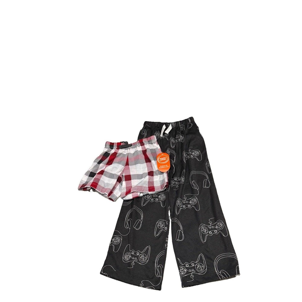 Wonder Nation Boys Sleep Pants and Shorts Set, 2-Pack, Size XS (4-5)